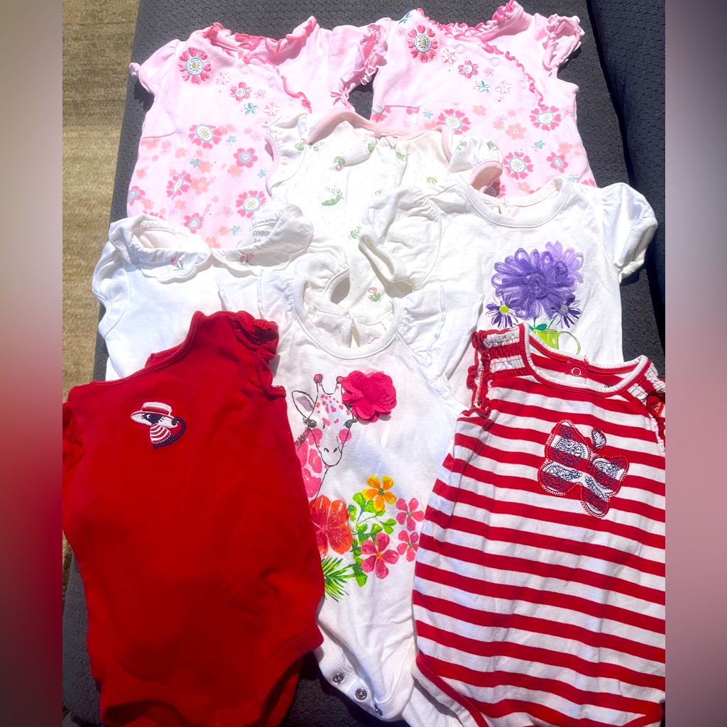 8 Assorted Brand Onesies